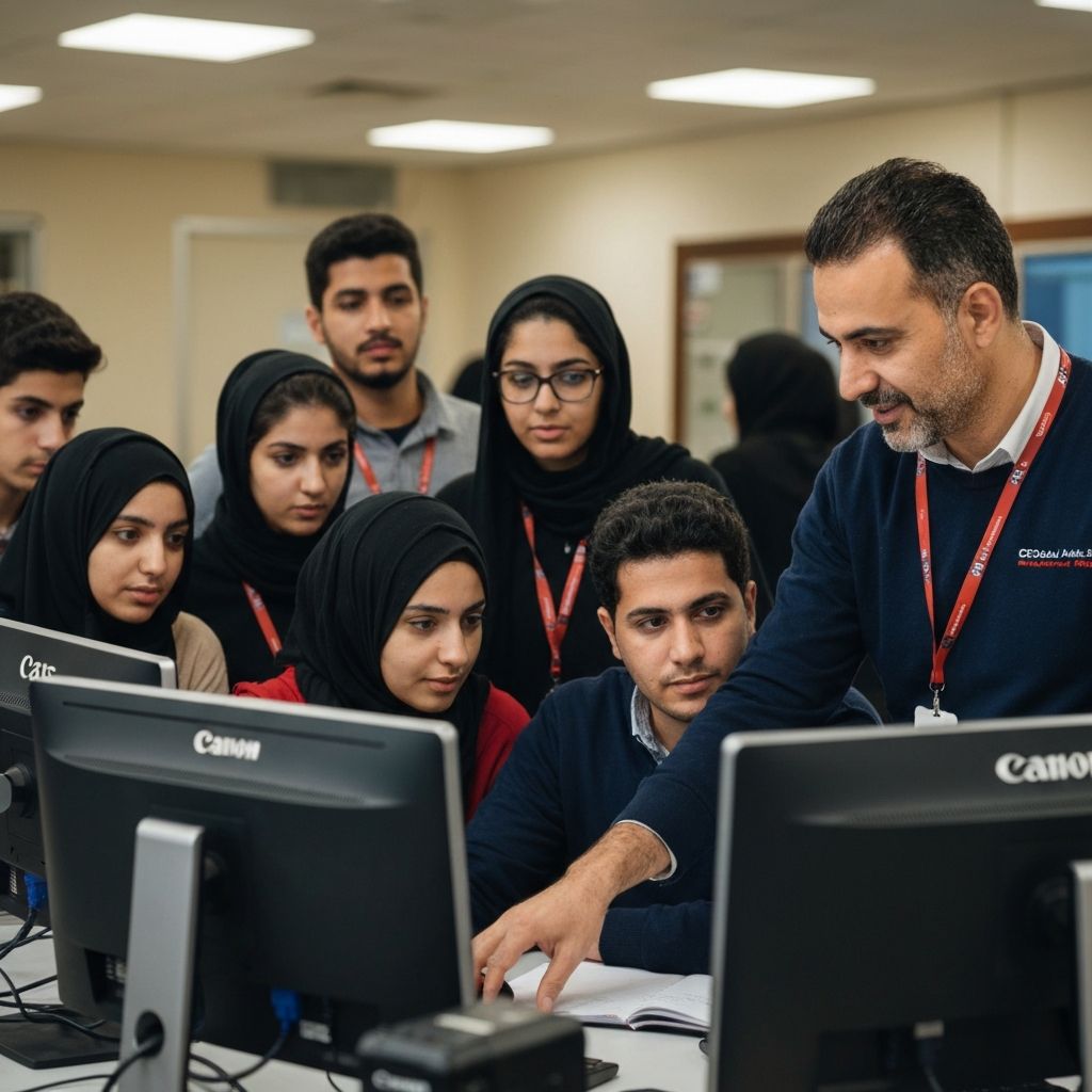 Students receiving mentorship at AITHERON